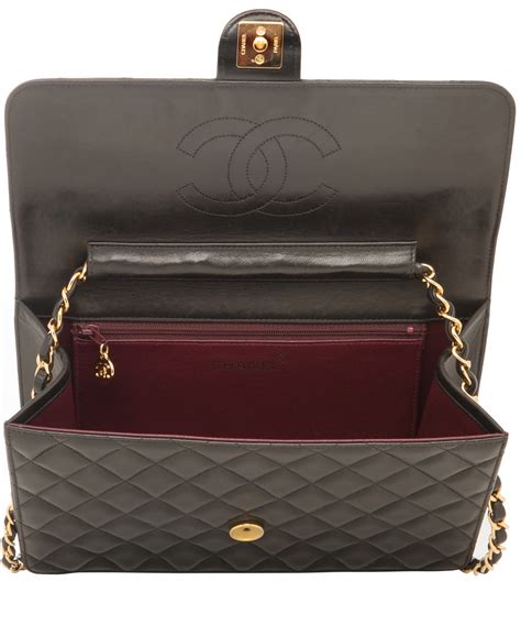 chanel black vintage small single flap bag|chanel classic single flap bag.